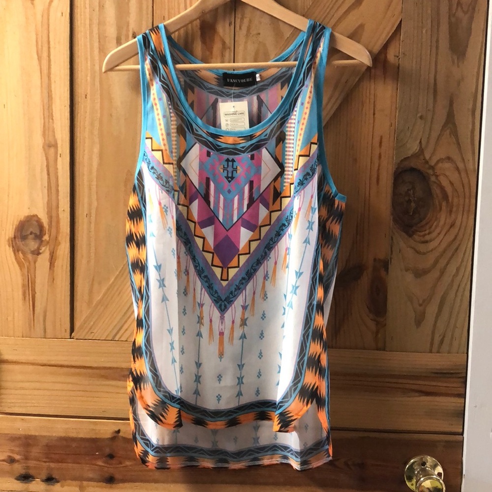 Fancyqube sheer tank top